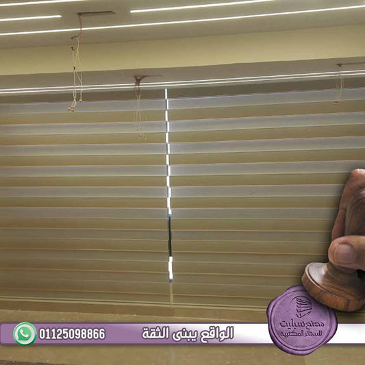 French brown zebra blinds